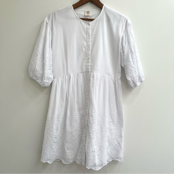 Woman’s Matilda Jane Good Hart Montrose White Eyelet Puff Sleeves Cotton Small - Picture 7 of 15